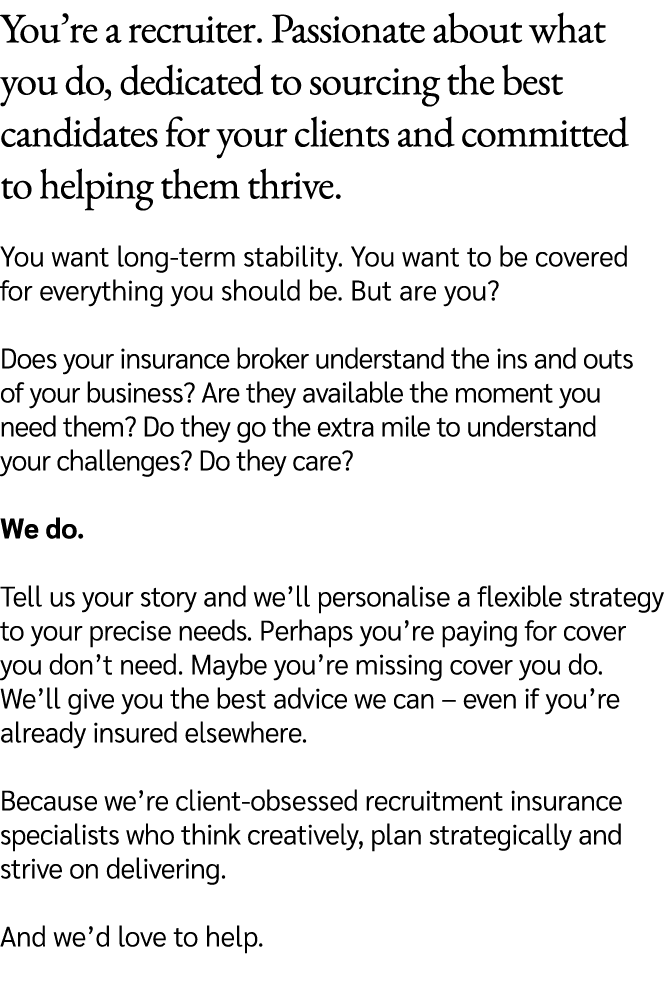 You’re a recruiter. Passionate about what you do, dedicated to sourcing the best candidates for your clients and comm...