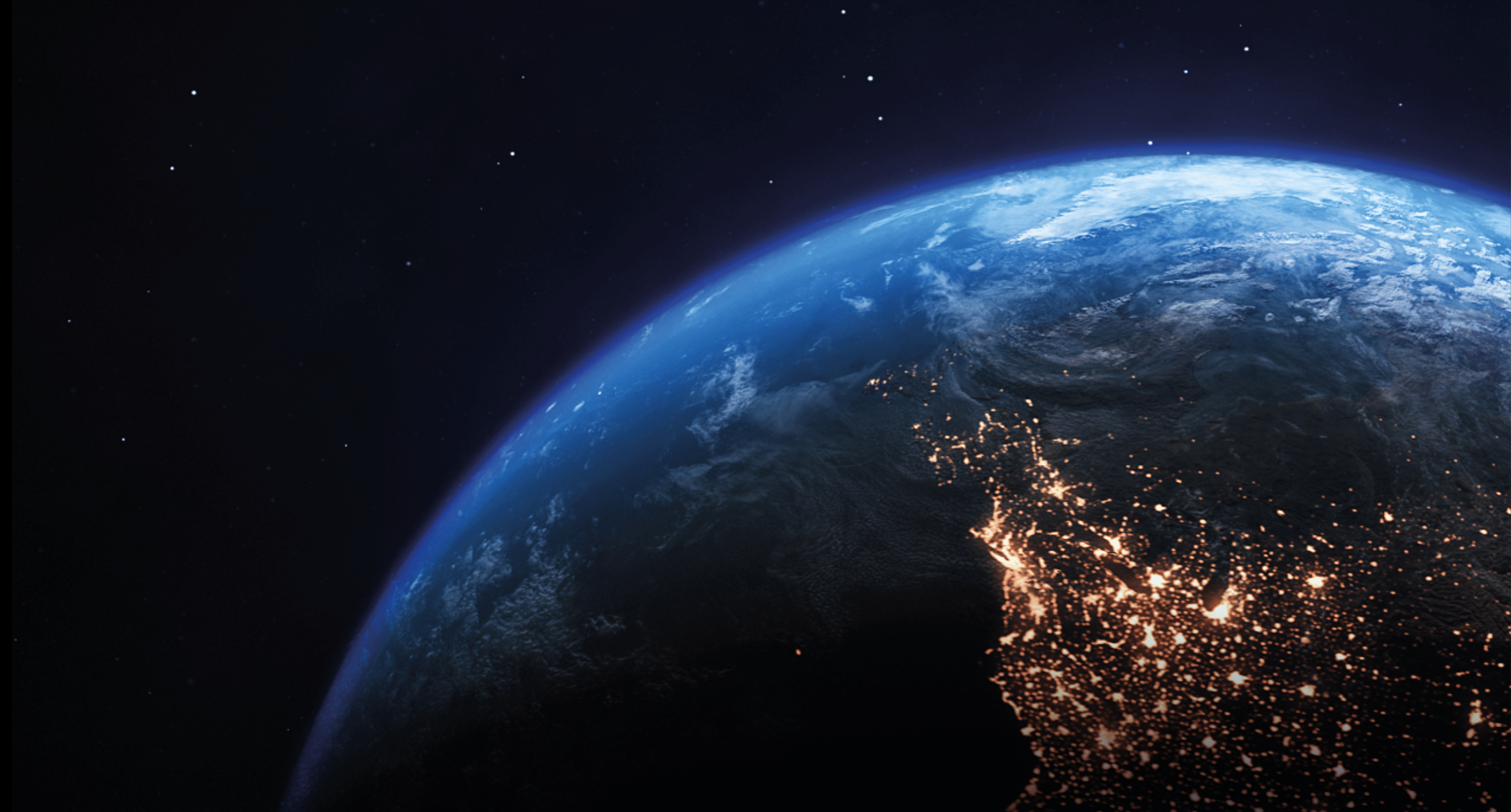 Planet Earth Satellite View. Maps from NASA: https://visibleearth.nasa.gov/images/144875/earth-at-night-black-marble-2012-color-maps-v2